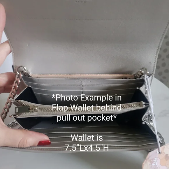 Leather Wallet insert with chain - Picture 5 of 10